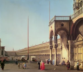 Piazza di San Marco, von der Piazzetta, in Venedig